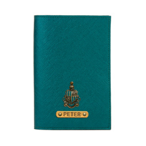 Personalized Passport Cover - Electric Green